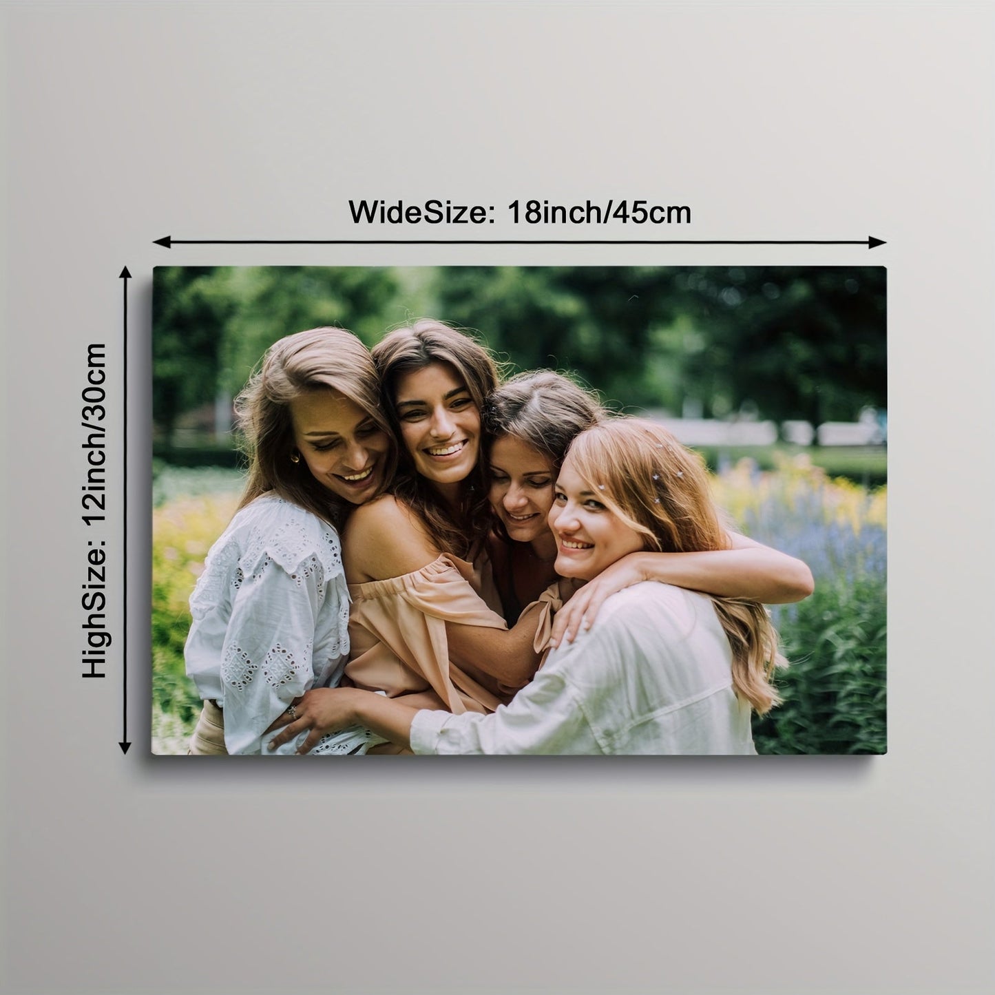 Kreatives Gerahmtes Leinwanddruck-Poster Benutzerdefiniertes Foto Personalisierte Wandkunst für Valentinstagsdekor Kunstwerk Wandmalerei Geschenk Andenken
