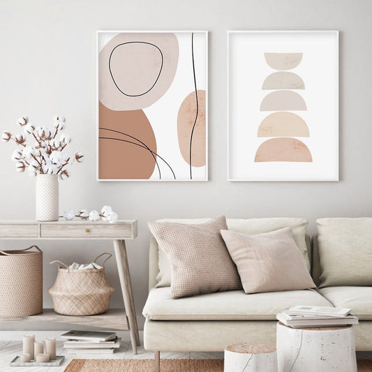 Abstract Boho Wandkunst