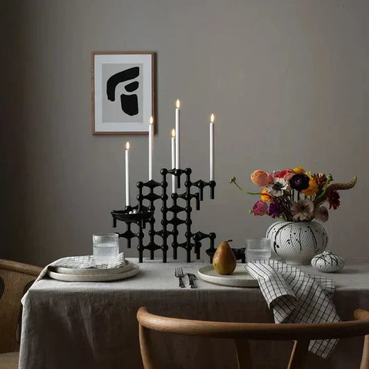 Frendorf | GeoGlow - Moderne geometrische Kerzenhalter für moderne Räume