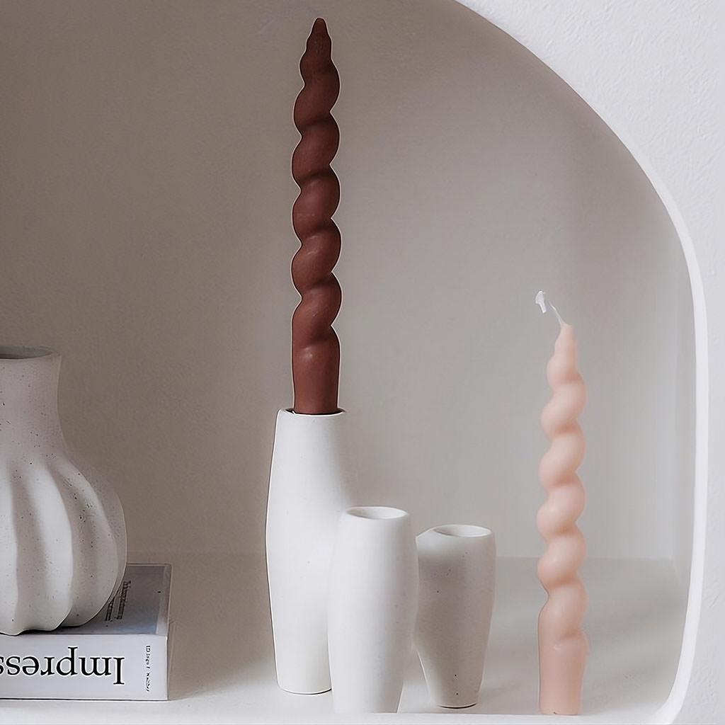 Frendorf | Abstract Triple Ceramic Candle Holder