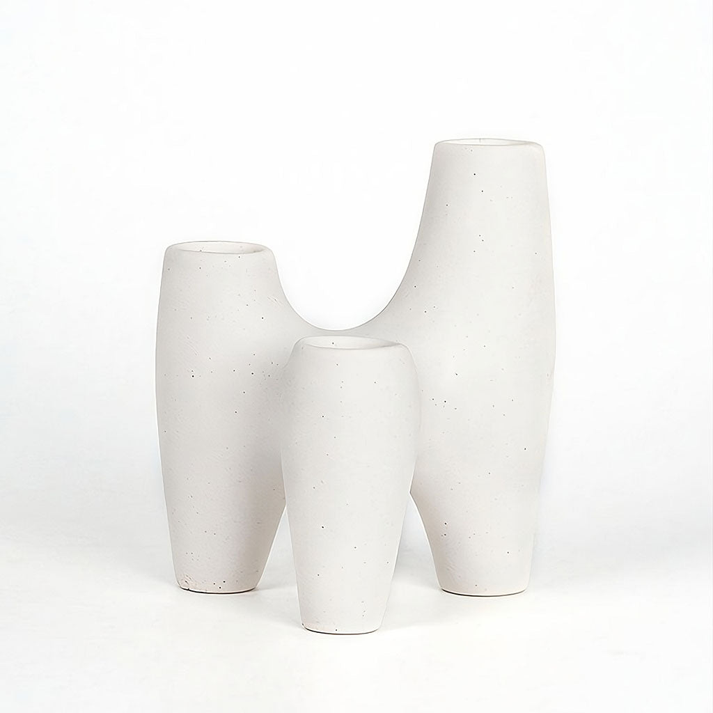 Frendorf | Abstract Triple Ceramic Candle Holder