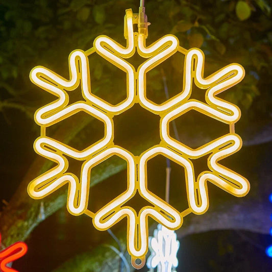 Wasserdichtes LED Schneeflockenlicht für festliche Winterdekoration