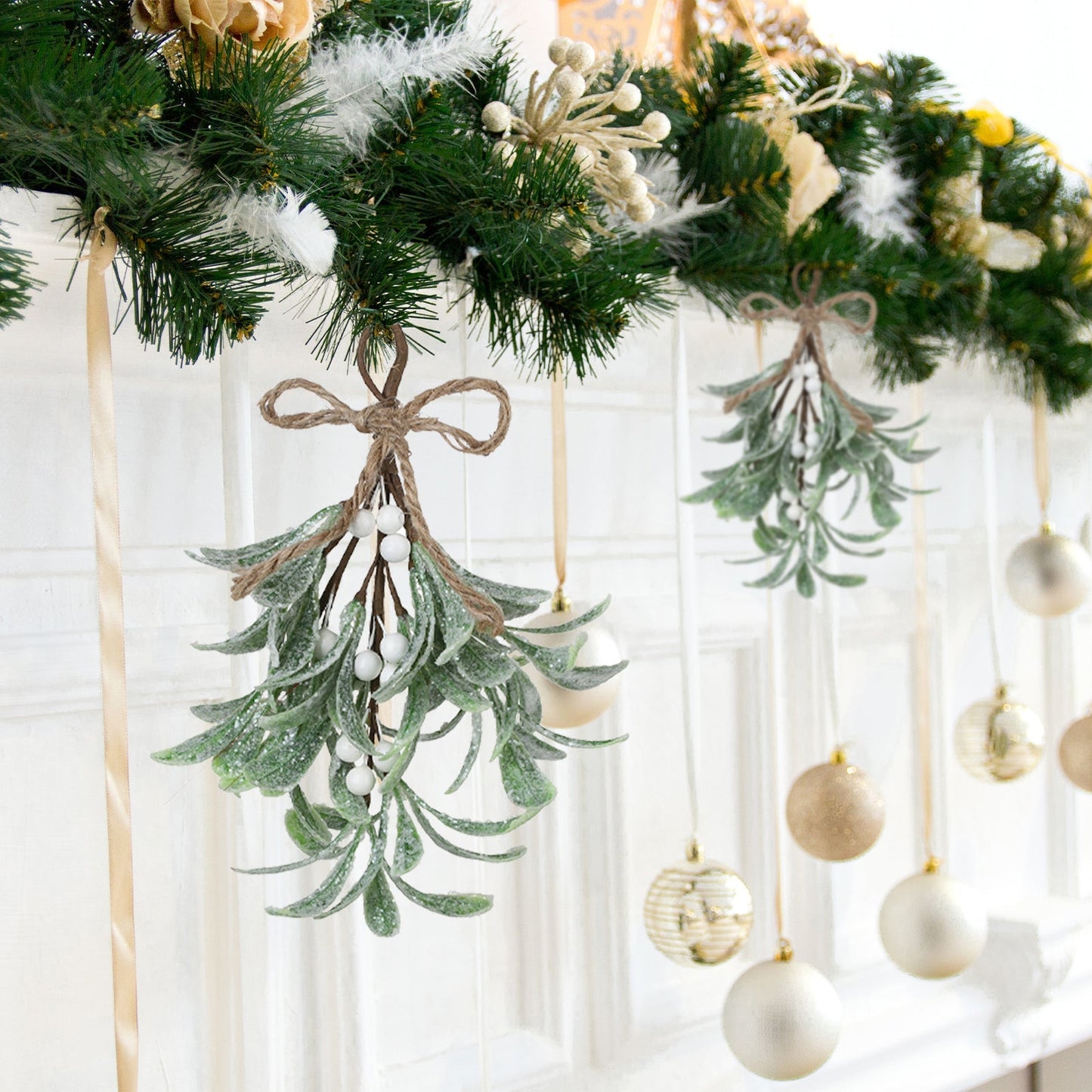Frendorf | Künstlicher Weihnachtsmistelzweig Dekoration