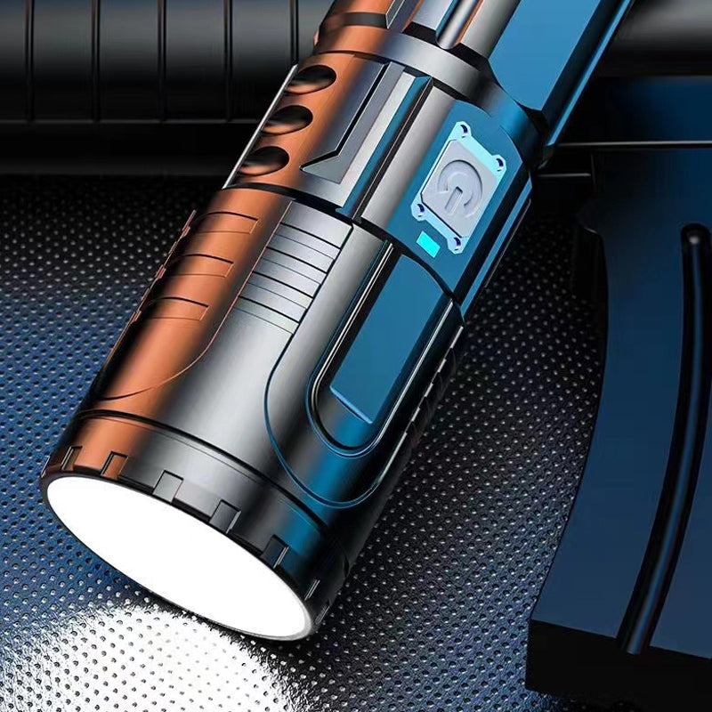 Frendorf | Helle Taschenlampe Weißer Laser Teleskop-Zoom Langstrecken-Taschenlampe