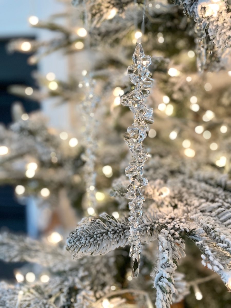 Acryl-Eiszapfen-Hängeornamente; Weihnachtsdekoration