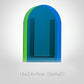Frendorf | VividVase Bunte Acrylvase mit Geometrischem Design | Stilvolle Blumenvase | Modern & Zeitlos