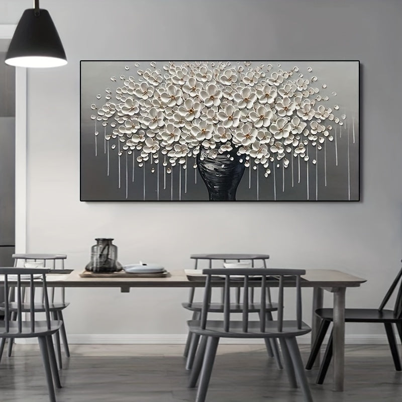 1 Stück, rahmenlos abstraktes goldenes Baumblüten-Leinwandbild Plakate, Minimalismus Wandkunst Bild, moderne Wohnzimmerdekoration ohne Rahmen