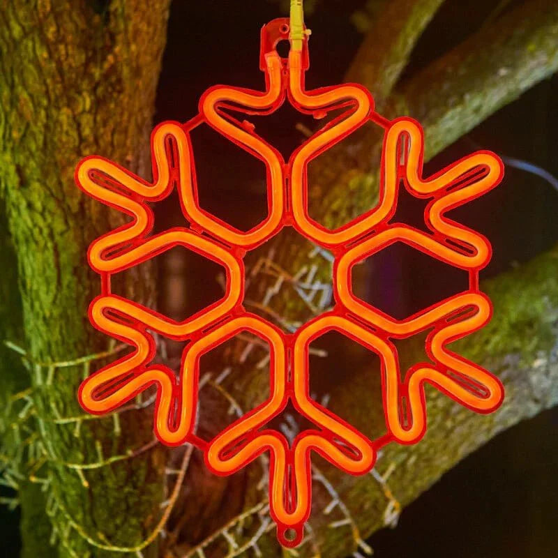Frendorf | SnowGlow LED Schneeflockenbeleuchtung – Magisches Glühen für eine bezaubernde Atmosphäre