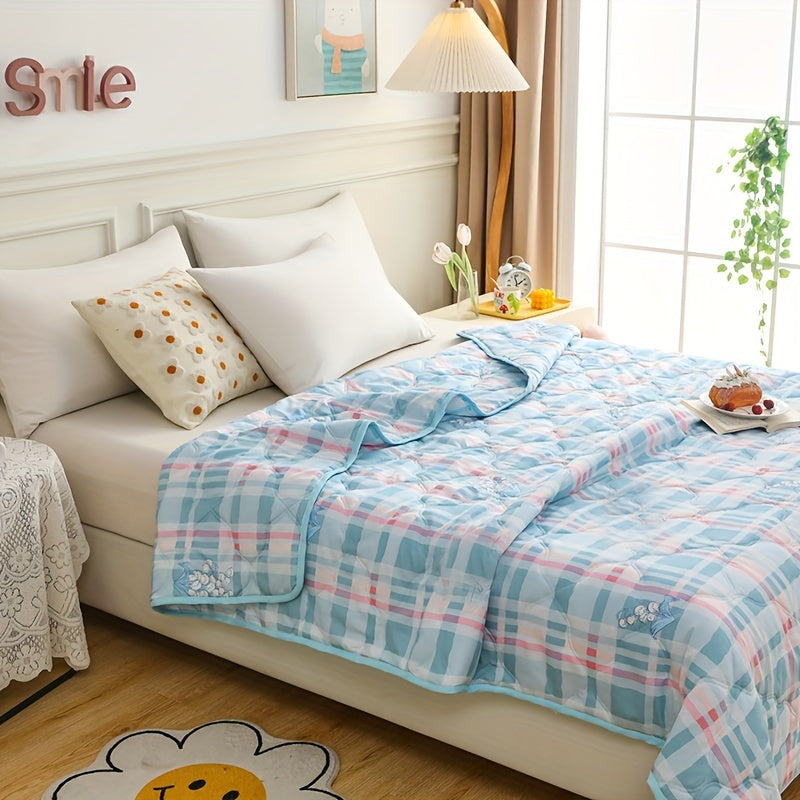 Weiches & Leichtes Sommerdecke - Atmungsaktives und Hautfreundliches Plaid für Sofa, Klimaanlage und Mehrfachnutzung