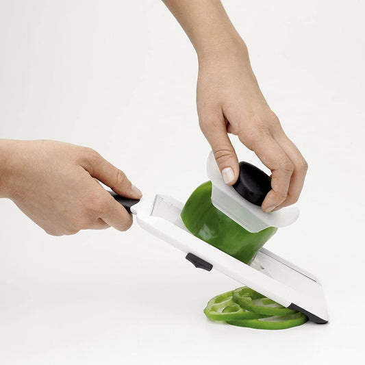 Frendorf | Verstellbarer Schnell- und Einfacher Handheld Obst- und Gemüse-Mandoline-Schneider