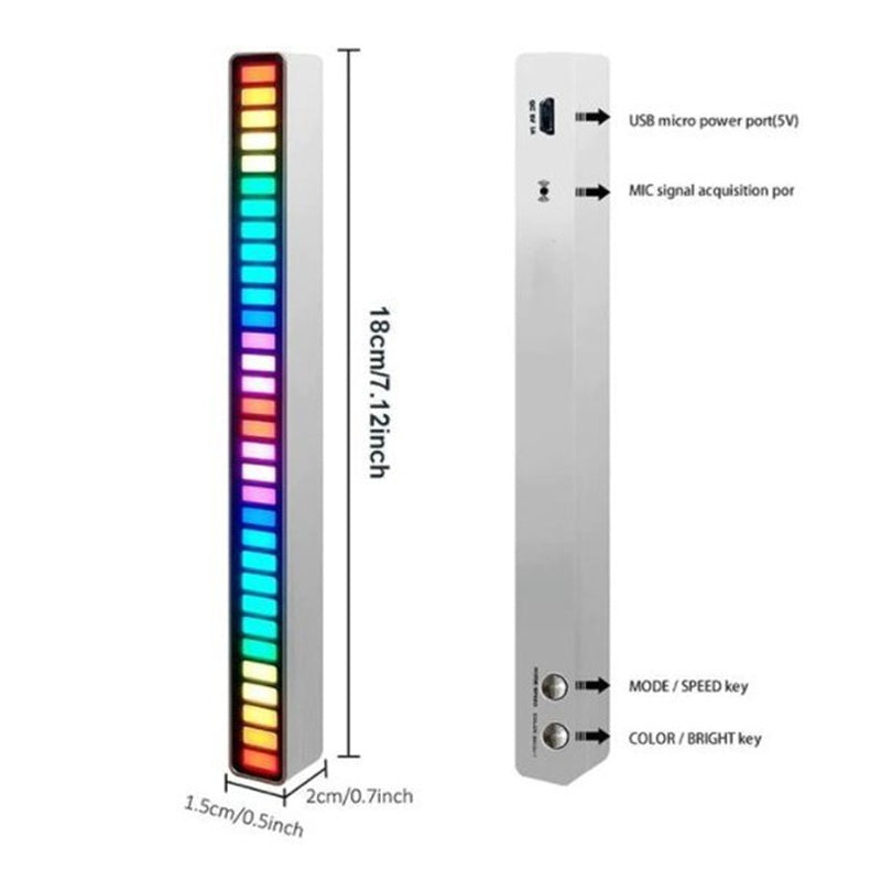 Drahtlose Soundgesteuerte RGB-Lichtleiste