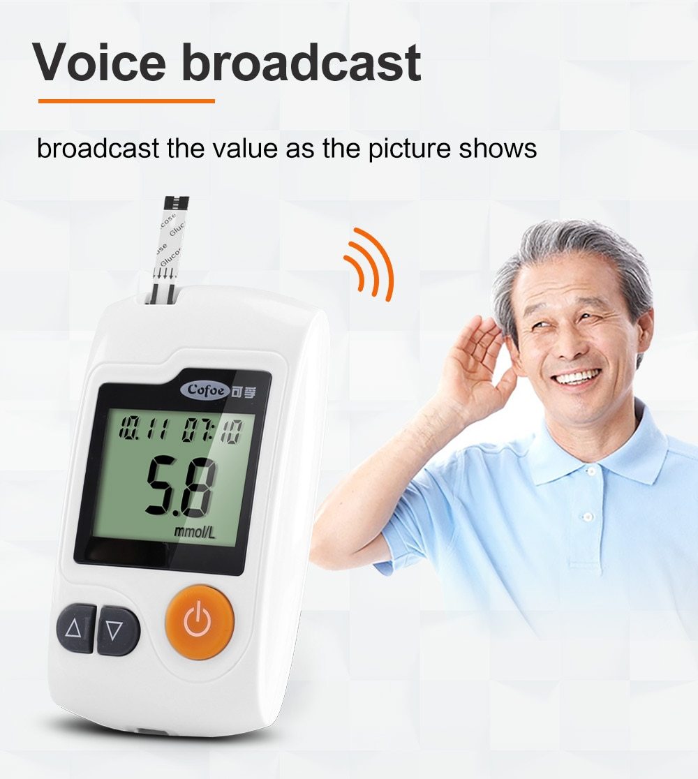 Frendorf | Blutzucker-Messgerät - Blutzuckermessgerät 100 Teststreifen