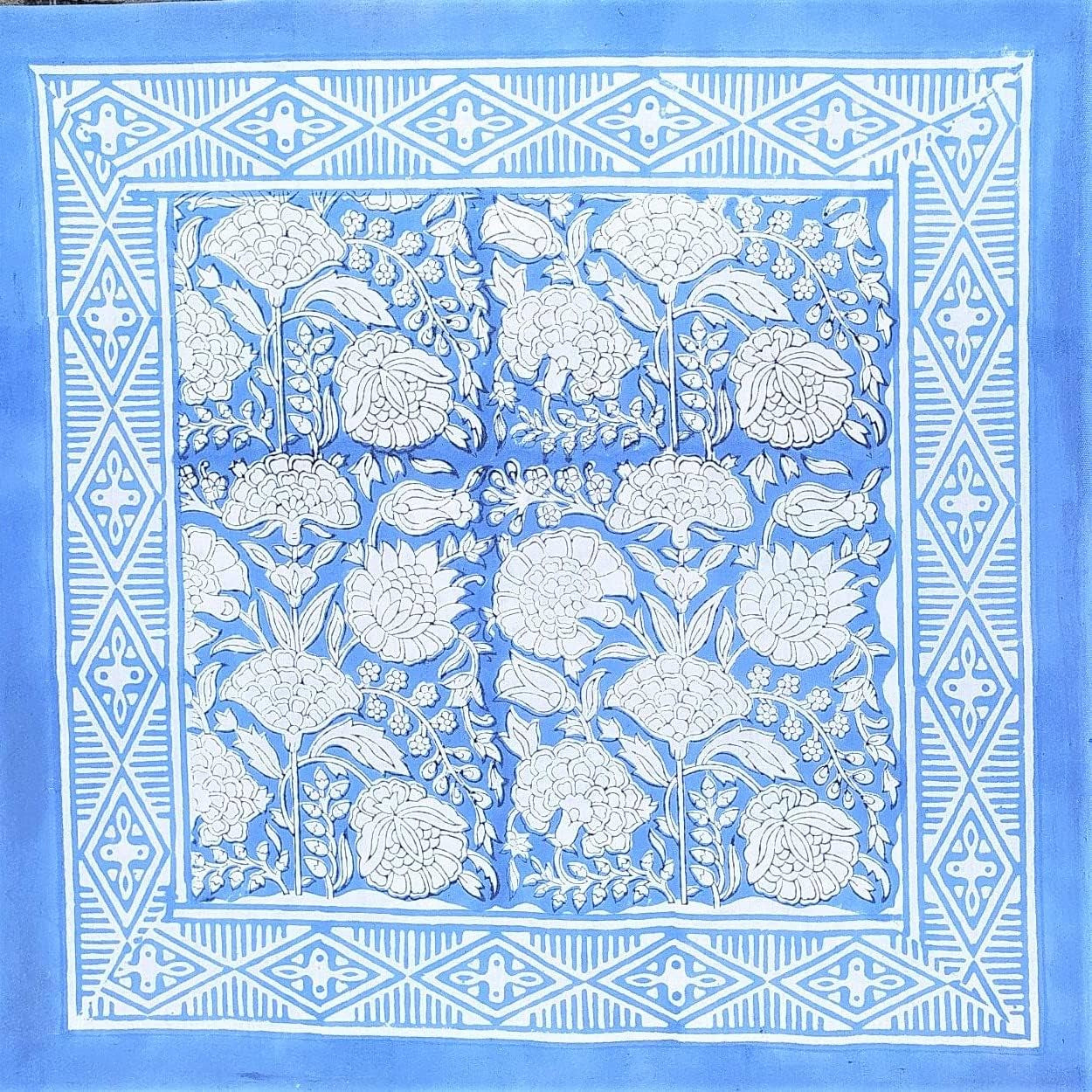 Frendorf | ATOSII 'Kohinoor' Heimwäsche 100% Baumwolle Stoffservietten - 20 X 20 Zoll (Weiß) Übergroße DINNER-SERVIETTEN - Set von 4 - Handgefertigt mit Goldsatinrand - Weiche Servietten perfekt zum Verschenken