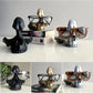Frendorf | SkullArt Brillenhalter Schädel Statue | Gothic Stil | Deko für Zuhause | Brillenständer
