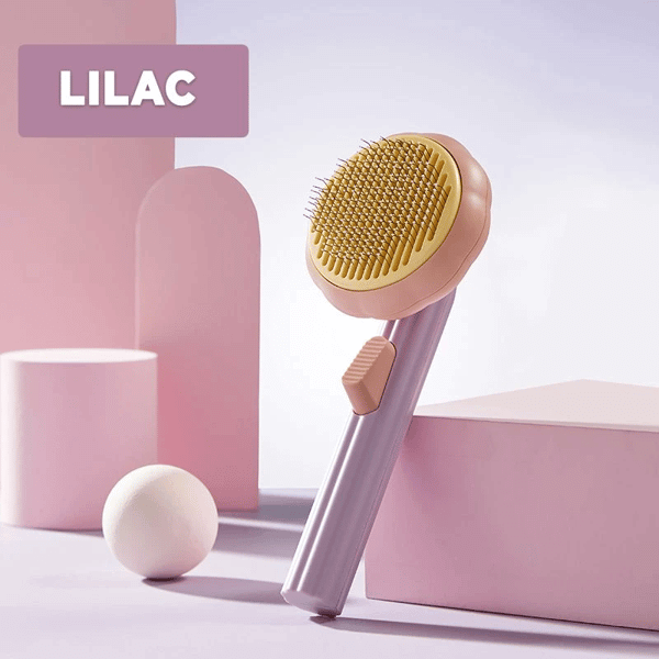 Frendorf | Kürbis Haustierkamm Haustierpflege Selbstreinigende Bürste für Hunde Katzen Welpen Kaninchen