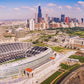Frendorf | Luftaufnahme eines Stadions im Soldier Field II Wandkunst