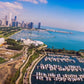 Frendorf | Luftaufnahme eines Stadions im Soldier Field II Wandkunst