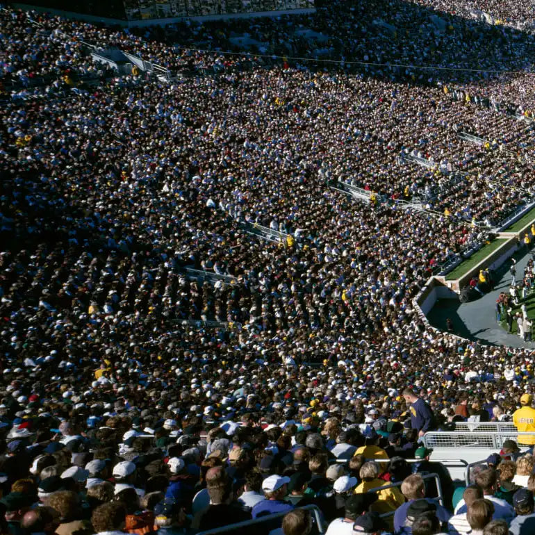 Frendorf | Luftaufnahme von Notre Dame Stadion Wandkunst