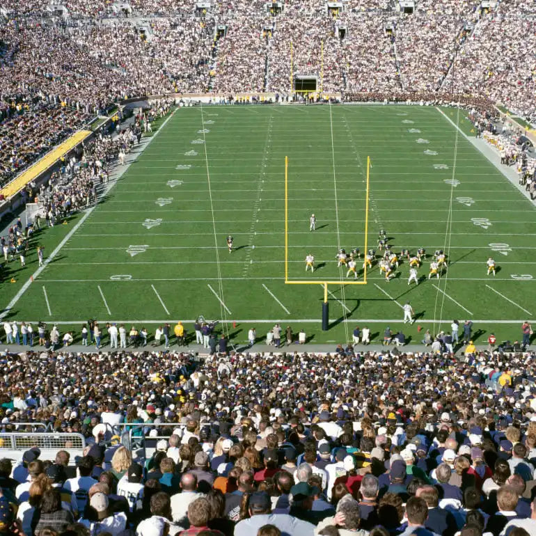 Frendorf | Luftaufnahme von Notre Dame Stadion Wandkunst
