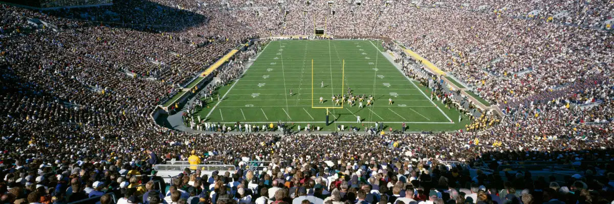 Frendorf | Luftaufnahme von Notre Dame Stadion Wandkunst