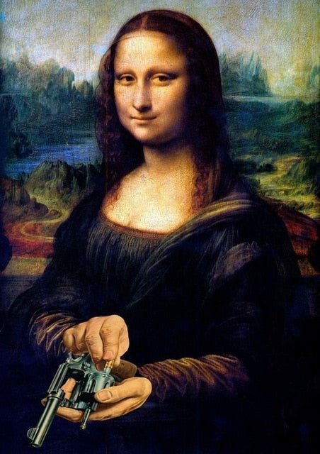 Ästhetisches Lustiges Mona Lisa Leinwandposter