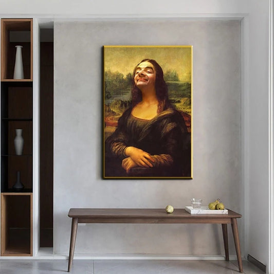 Ästhetisches Lustiges Mona Lisa Leinwandposter