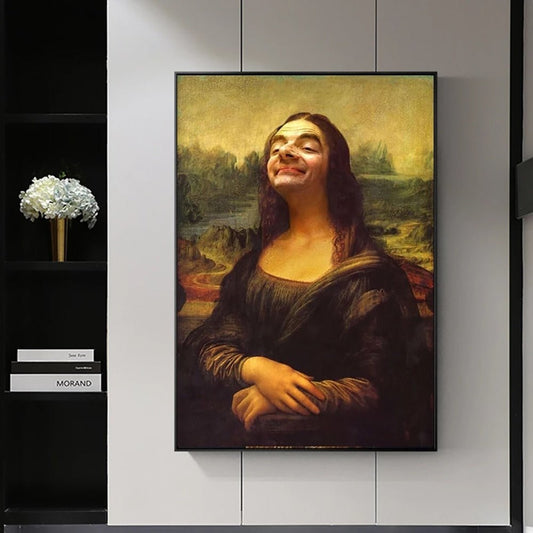 Ästhetisches Lustiges Mona Lisa Leinwandposter
