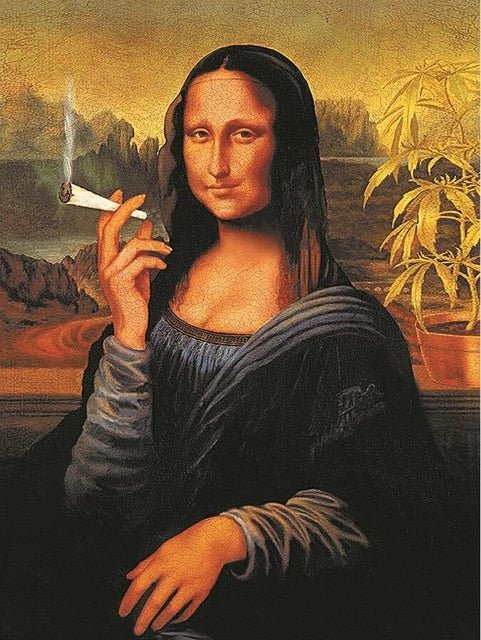 Ästhetisches Lustiges Mona Lisa Leinwandposter