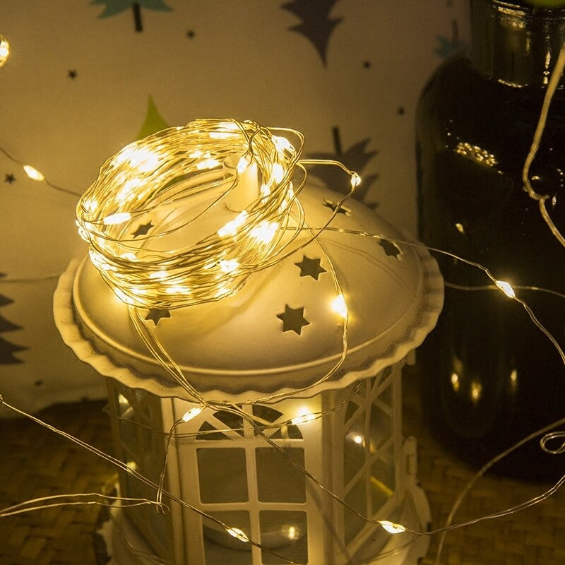 Dünne Draht-Lichterketten