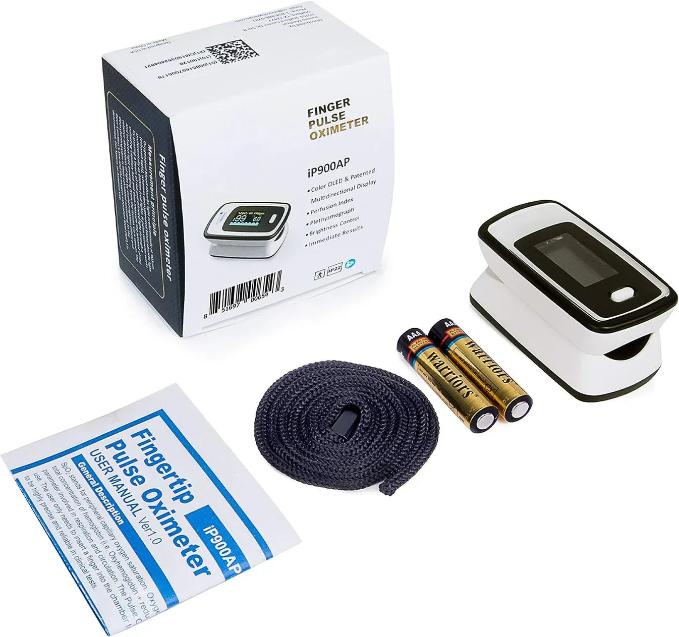 Frendorf | SauerstoffMessgerät Hochpräzises nicht-invasives Blutsauerstoffmessgerät