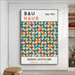 Frendorf | Bauhaus Regenbogen Geometrisches Poster zur Verschönerung Ihres Raumes
