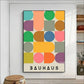 Frendorf | Bauhaus Regenbogen Geometrisches Poster zur Verschönerung Ihres Raumes