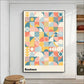 Frendorf | Bauhaus Regenbogen Geometrisches Poster zur Verschönerung Ihres Raumes