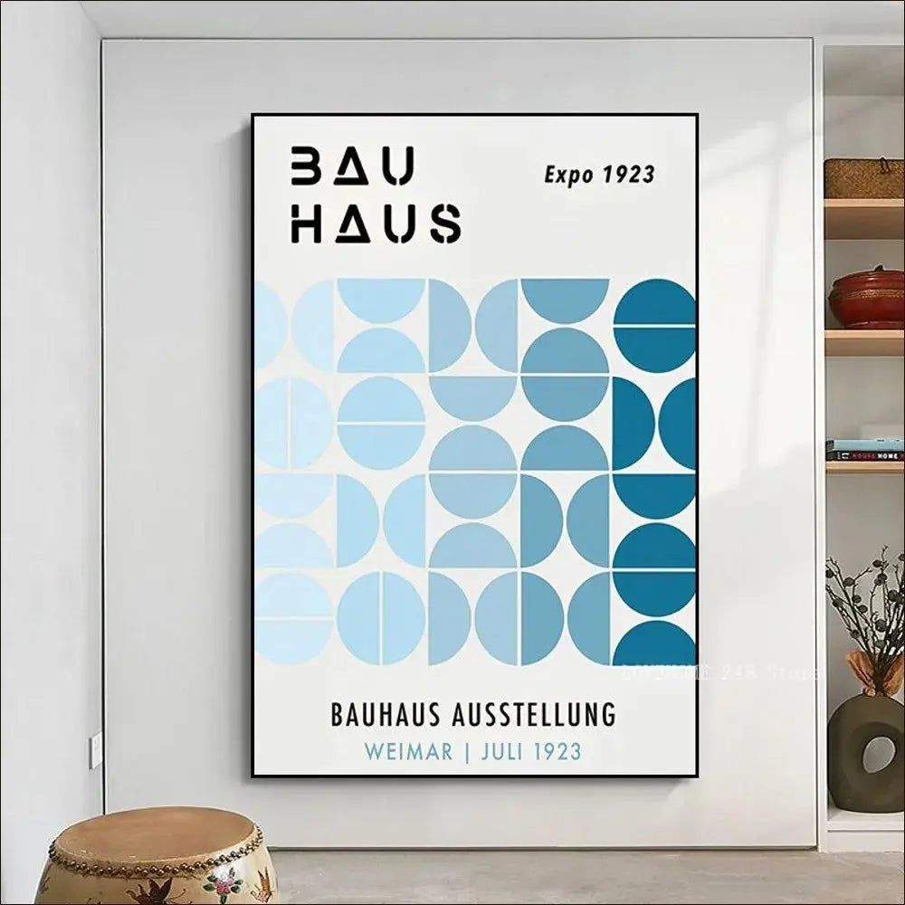 Frendorf | Bauhaus Regenbogen Geometrisches Poster zur Verschönerung Ihres Raumes