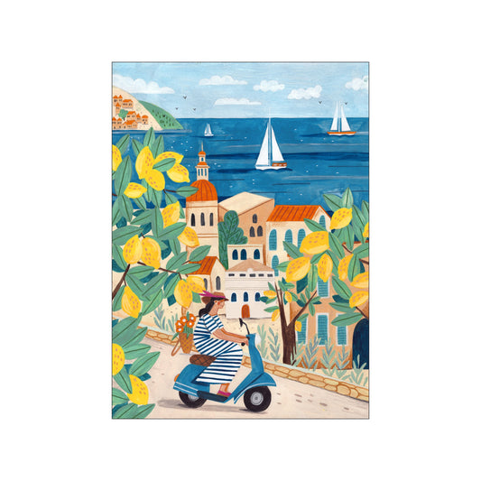 Woman on the Amalfi coast
