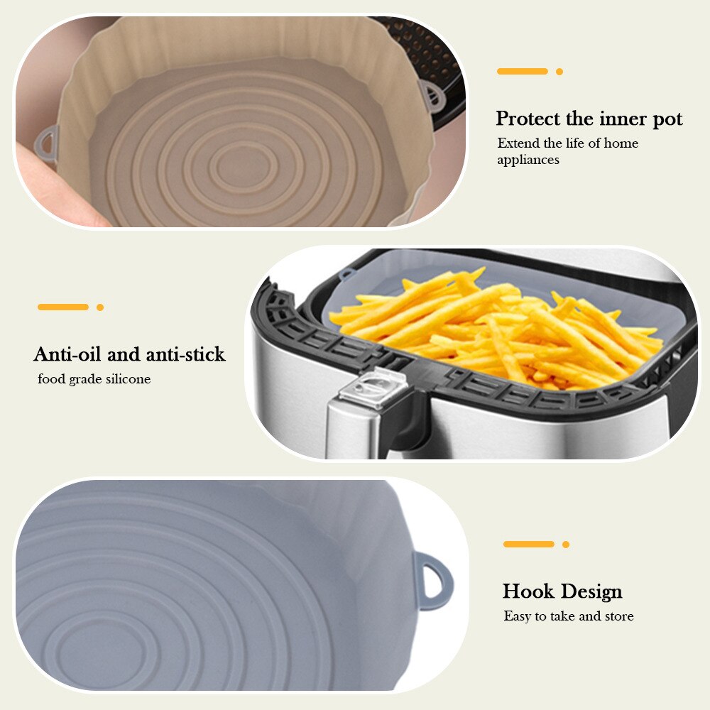 Air Fryer Backblech Silikon Topf Antihaft Airfryer Backform