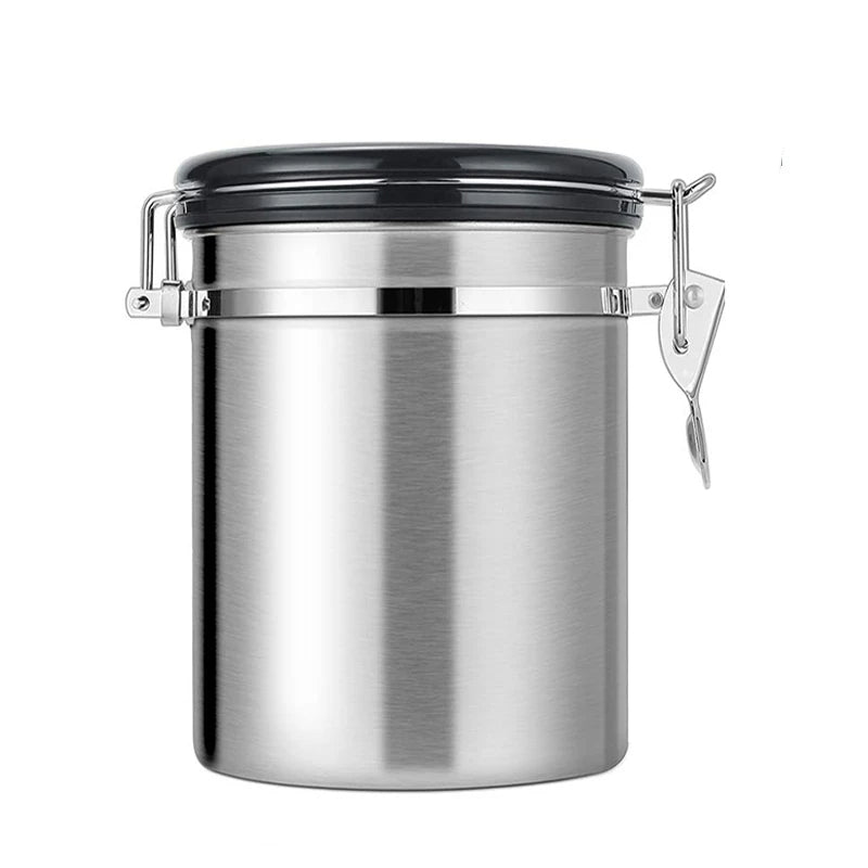 Frendorf | Luftdichter Kaffeebehälter CO2-Ventil Aufbewahrungsglas mit Messlöffel