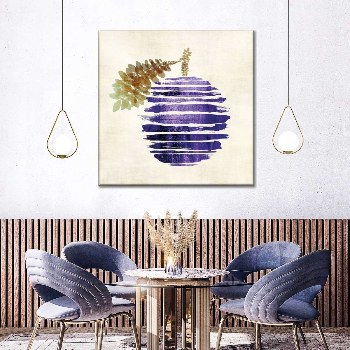 Frendorf | Gebürstete Pflaumen Wandkunst