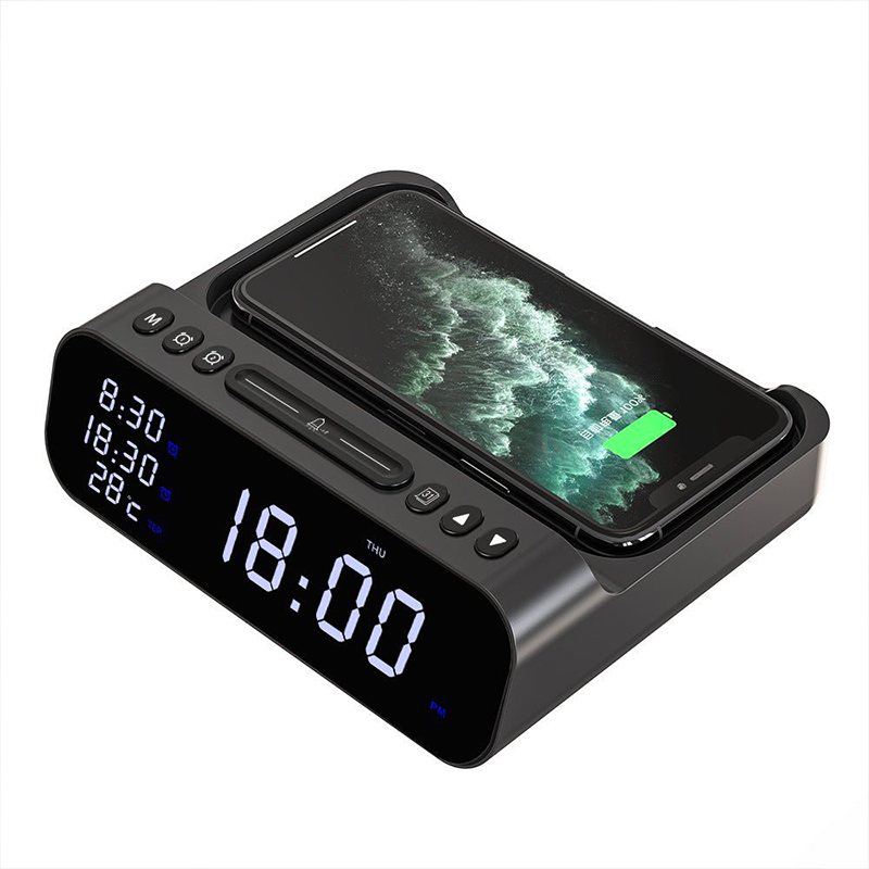 Frendorf | ChargeTime Pro – Digitaler Wecker mit drahtloser Ladung und großem Display