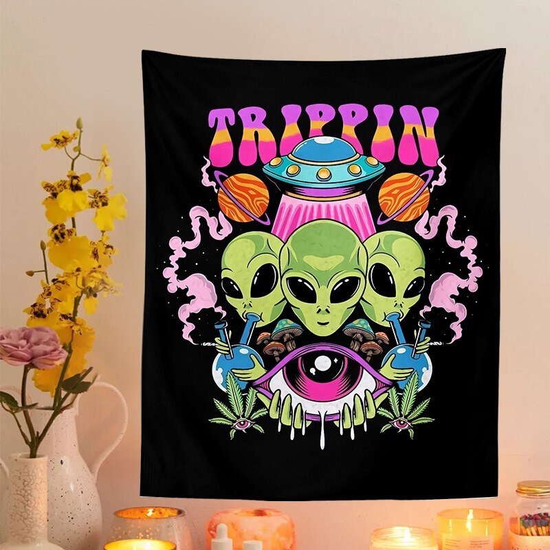Alien Wandbehang Wandteppich