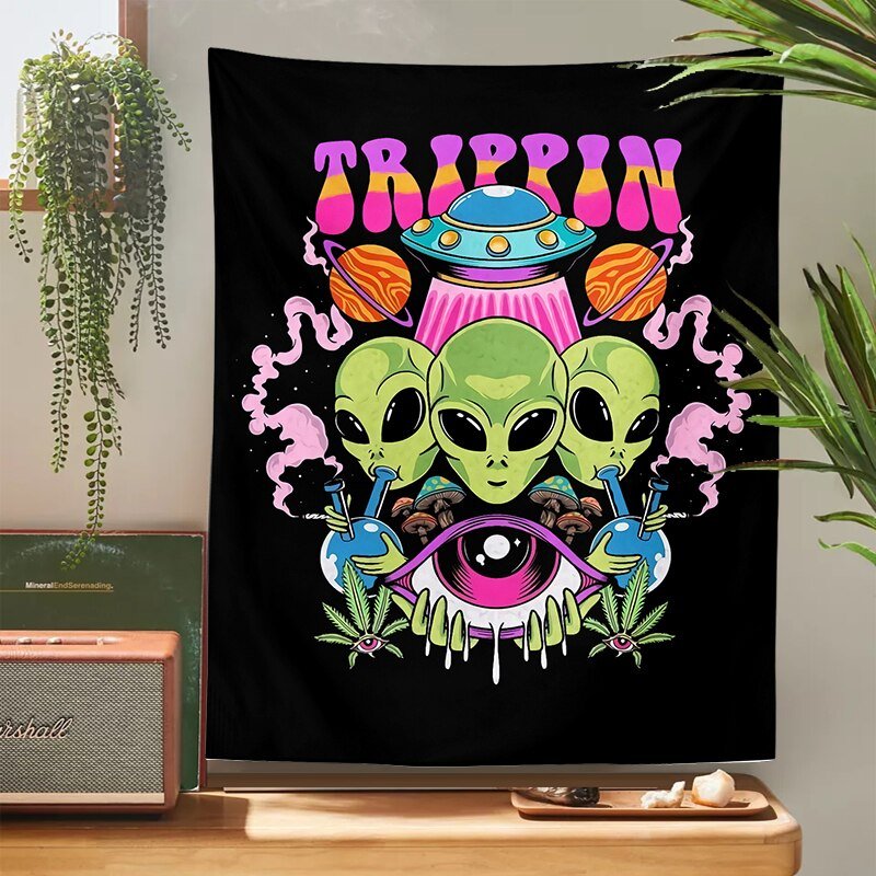 Alien Wandbehang Wandteppich