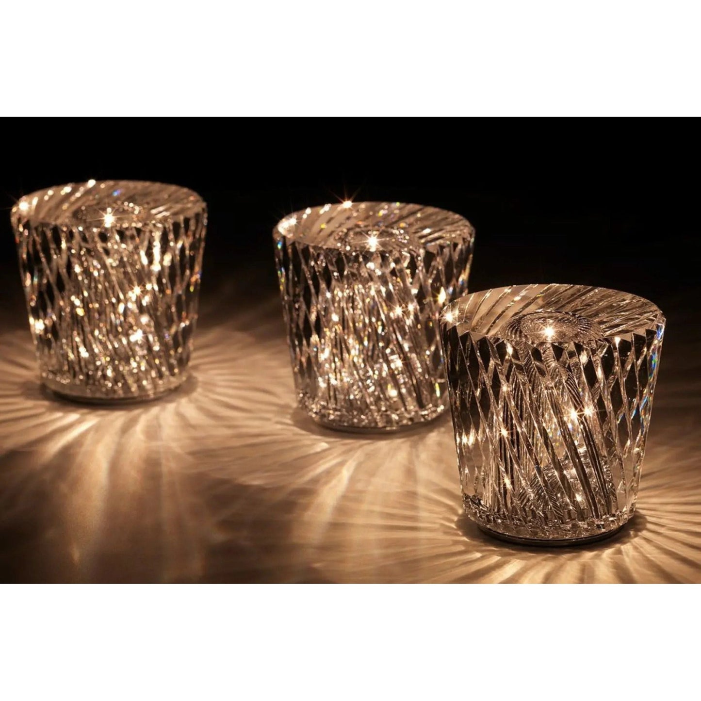 Lampe - Luxus Diamant Kristall LED Wiederaufladbare Tischlampe