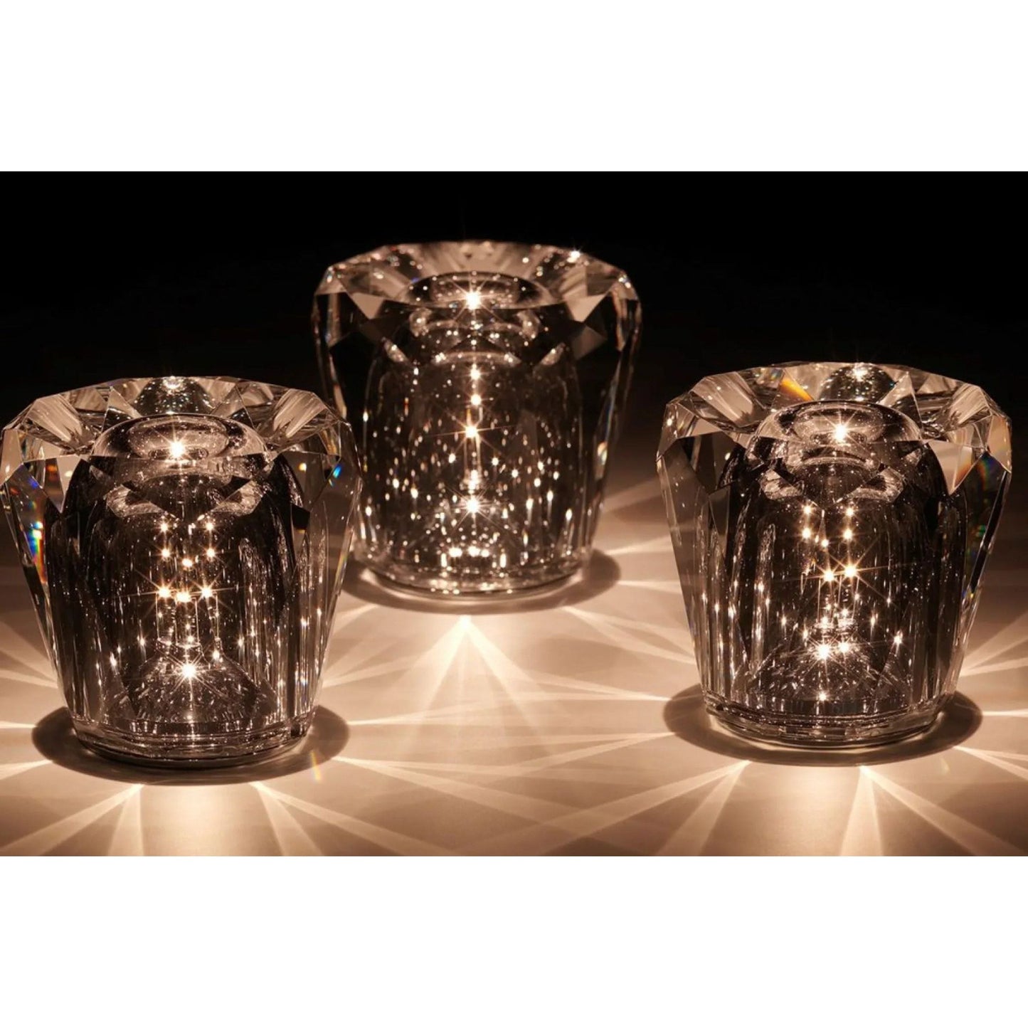 Lampe - Luxus Diamant Kristall LED Wiederaufladbare Tischlampe
