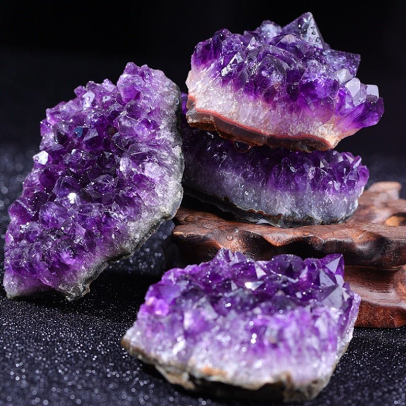 Frendorf | AetherStone Amethyst Edelstein | Natürlicher Kristall | Positive Energie | Perfekte Deko