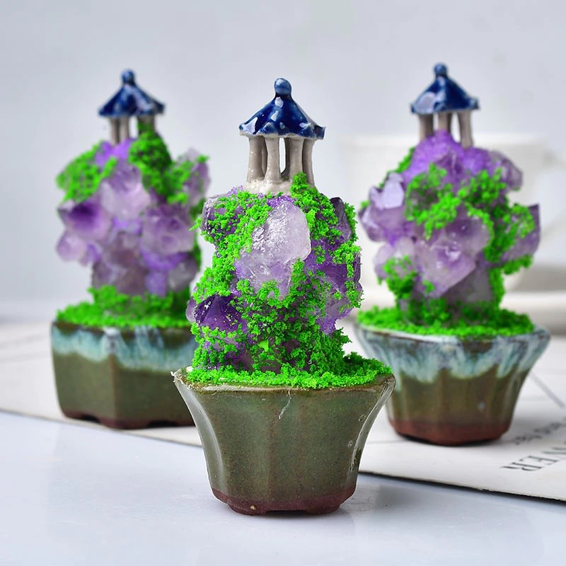Frendorf | Amethyst Fairy Tower Mini Figurine