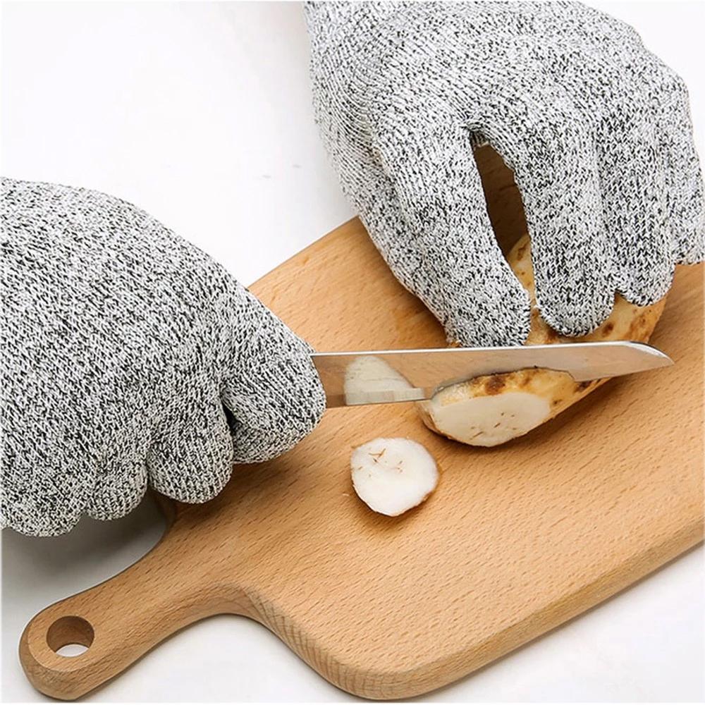 Frendorf | Anti-Schnitt Handschuhe 5 Grad Sicherheit Schnittfest Stichfest Edelstahl