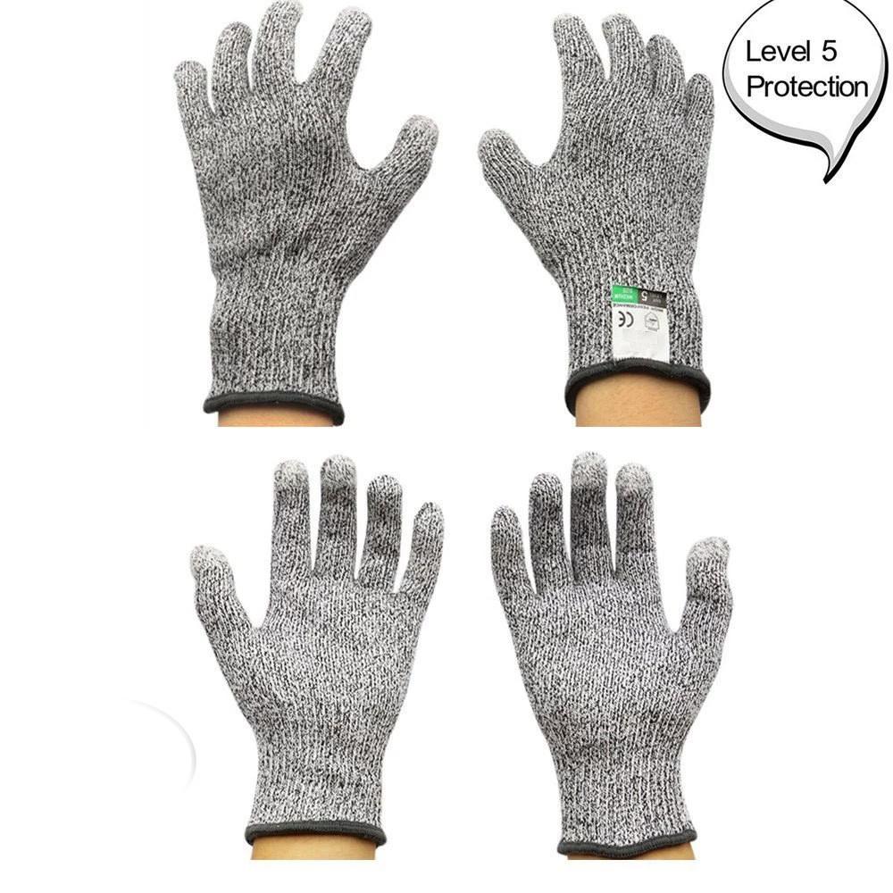 Frendorf | Anti-Schnitt Handschuhe 5 Grad Sicherheit Schnittfest Stichfest Edelstahl