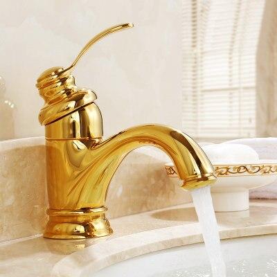 Antiker Messinghahn Badarmaturen Kran Waschbecken Mischbatterie