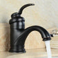 Frendorf | RoyalFlow Antiker Messing Wasserhahn | Badezimmerarmaturen Kran | Elegantes Design für Waschbecken