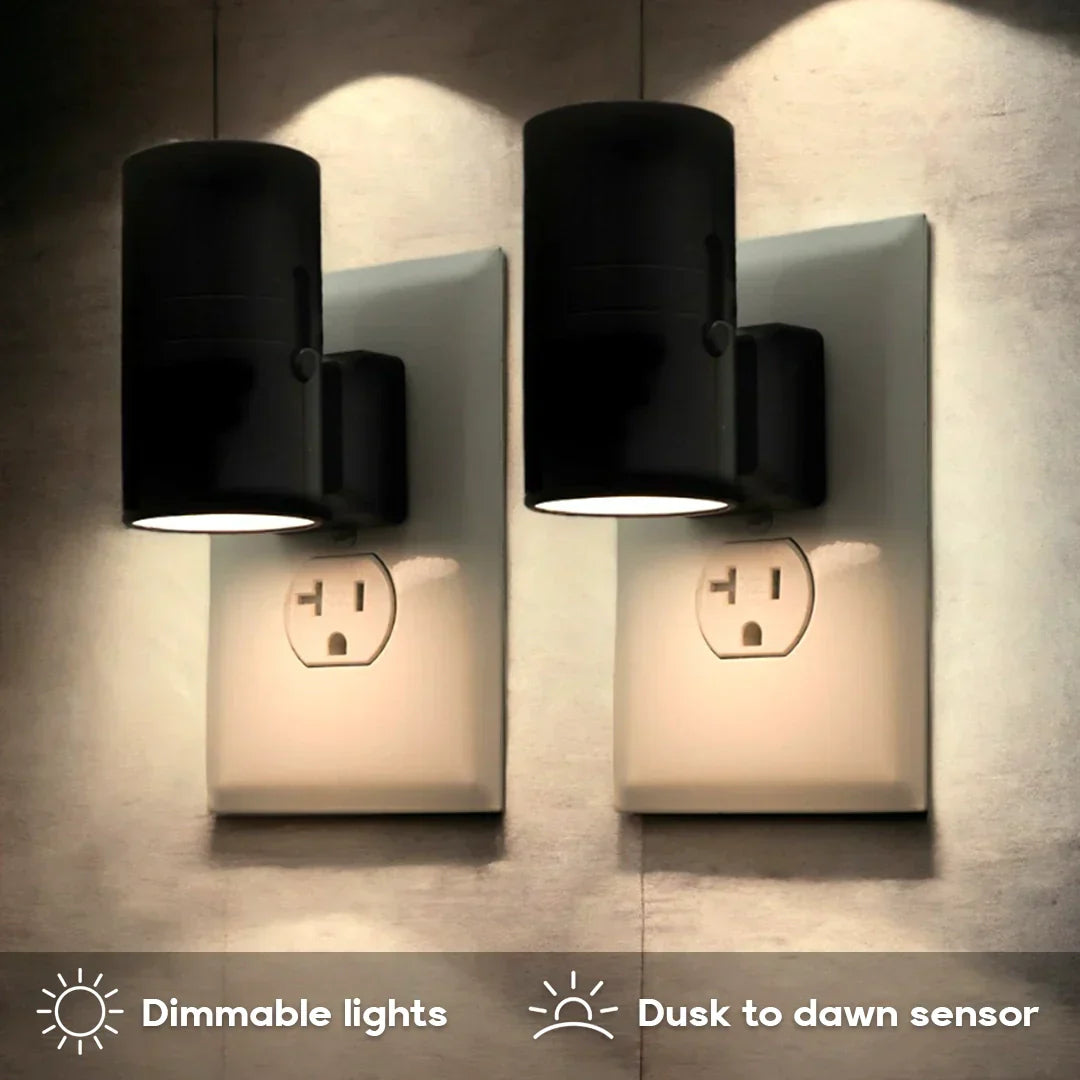 Dimmbares Plug-In Nachtlicht mit Bewegungssensor - LED-Licht für Schlafzimmer, Flure und Treppen